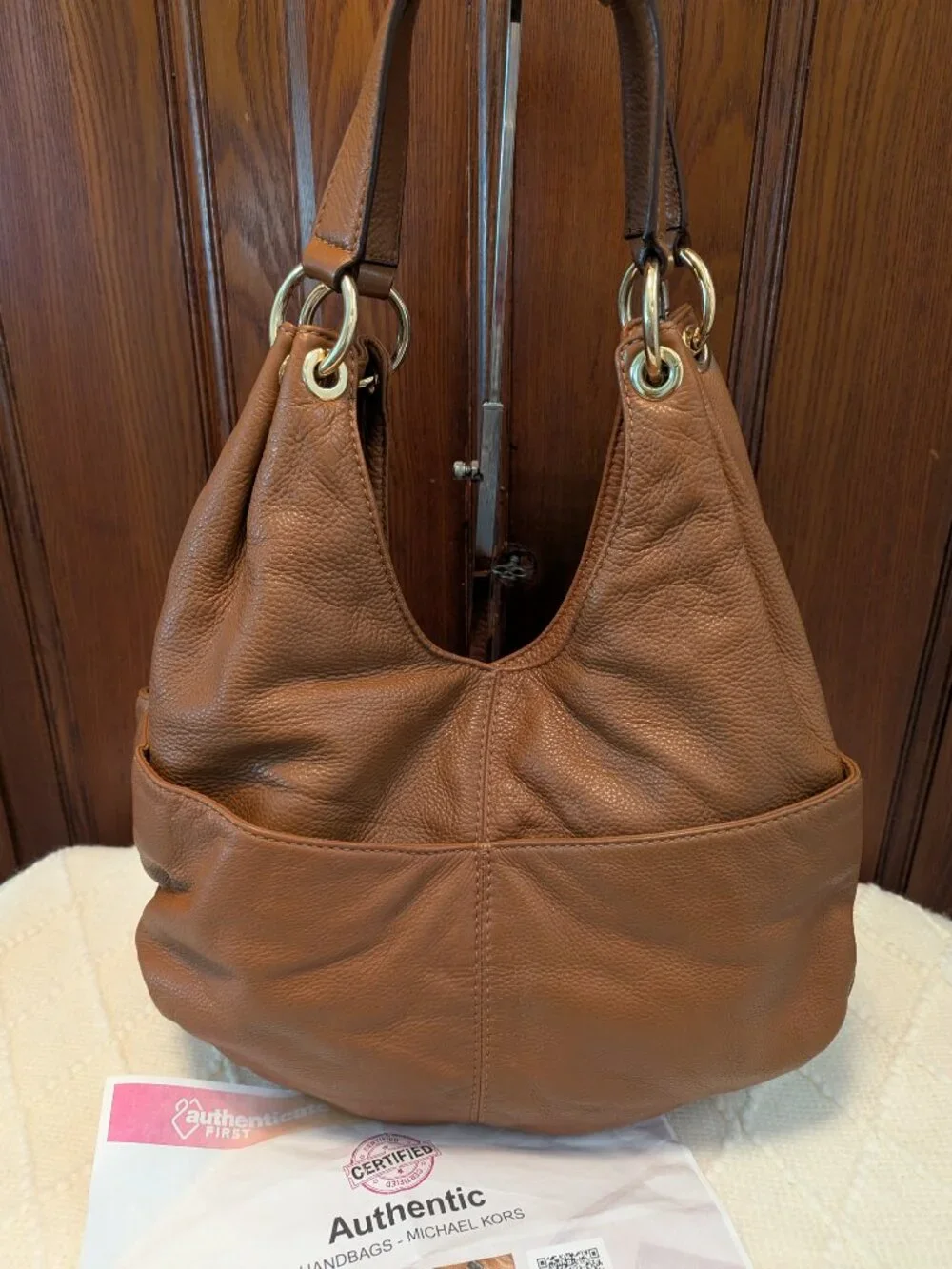 Michael Kors Large Layton Tan Hobo Bag